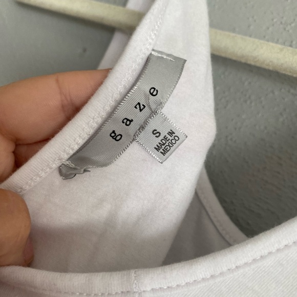 Women’s Bodysuit Size Small White Pink ‘Out of Office’ Snap Button Casual Cute - Picture 2 of 7